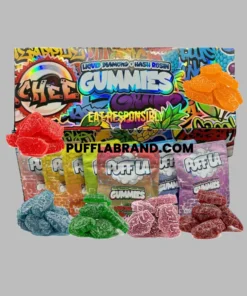 WHOLESALE Puff LA Liquid Diamond + Hash Rosin Gummies (500MG)